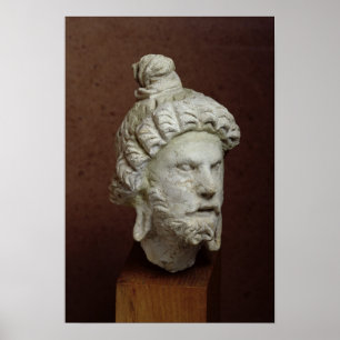 Poster Head of Brahma, Afghanistan, 2nd-4th century