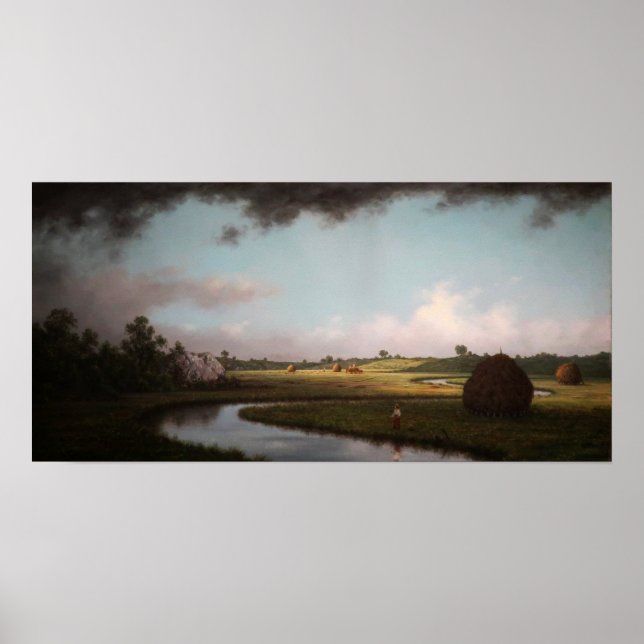 Poster Heade - Les marais de Newburyport approchent de la (Devant)
