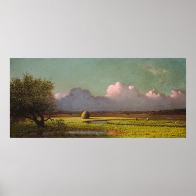 Poster Heade - Soleil Et Ombre, Marais Newbury (Devant)