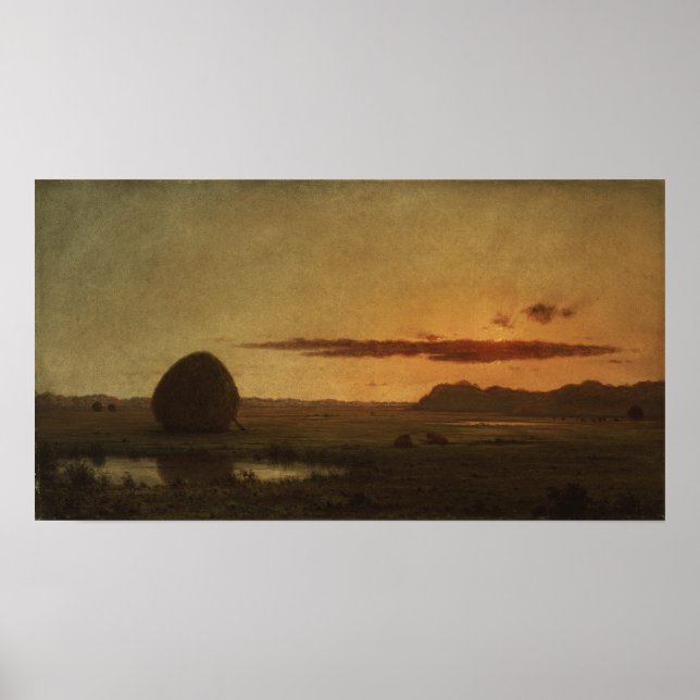 Poster Heade - Sunset Newburyport Meadows (Devant)