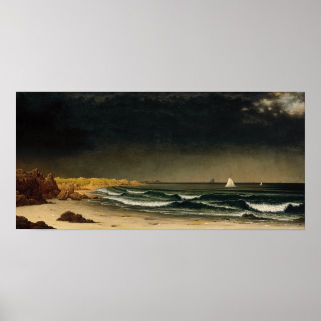 Poster Heade - Vers La Tempête, Plage Près De Newport (Devant)