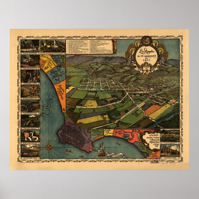 Poster Healdsburg, Californie (1876) (Devant)