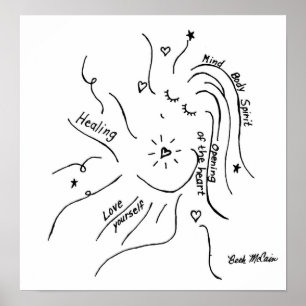 Poster 'Healing' Canvas Print