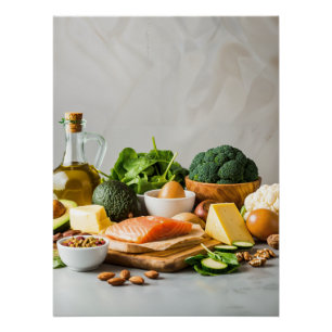 Poster Healthy Foods Still Life – Fresh & Natural