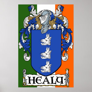 Poster Healy Coat of Arms Print
