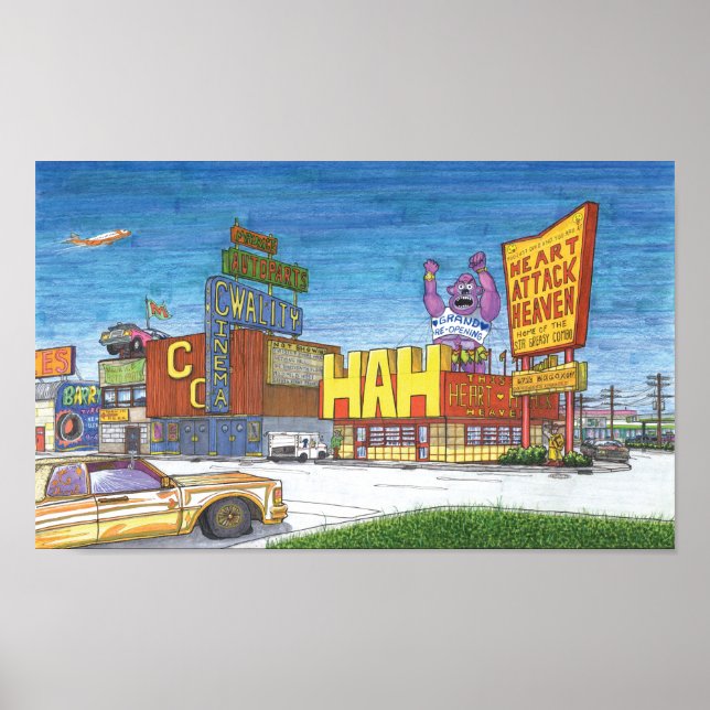 Poster Heart Attack Heaven: Baitline Rd. (Devant)