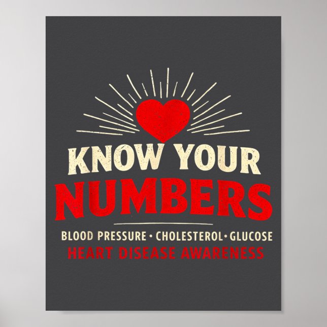 Poster Heart Disease Awareness Go Red In February Health  (Devant)