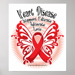 Poster Heart Disease Butterfly 3