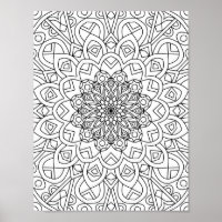 Heart Mandala Adult Coloration Doodle Couleur Ce