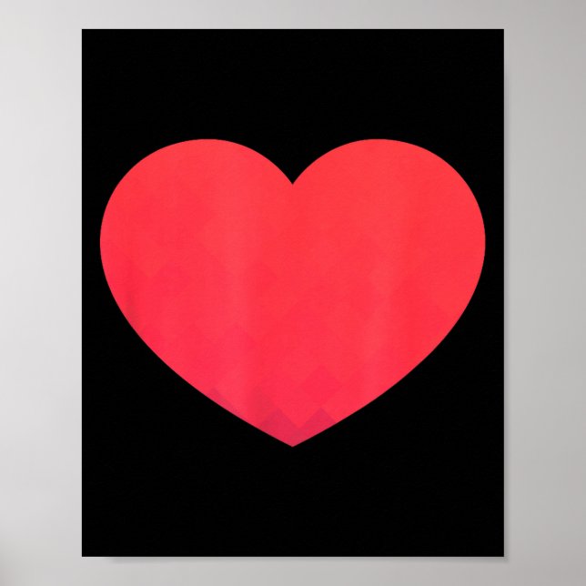 Poster Heart Valentines Day Shirt - Graphic Novelty Love  (Devant)