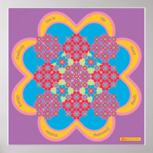 Poster HeartMandala avec HeartSpring Poem
