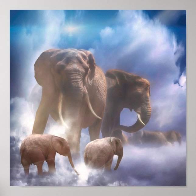 POSTER HEAVANT ÉLÉPHANT (Devant)
