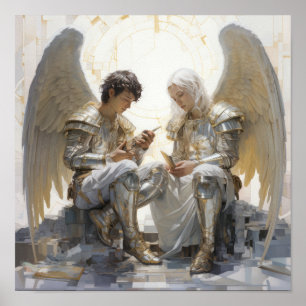 Poster Heavenly Angels - Belle et Serene Ange