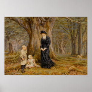 Poster Helen Allingham Vintage La Dame du Manoir