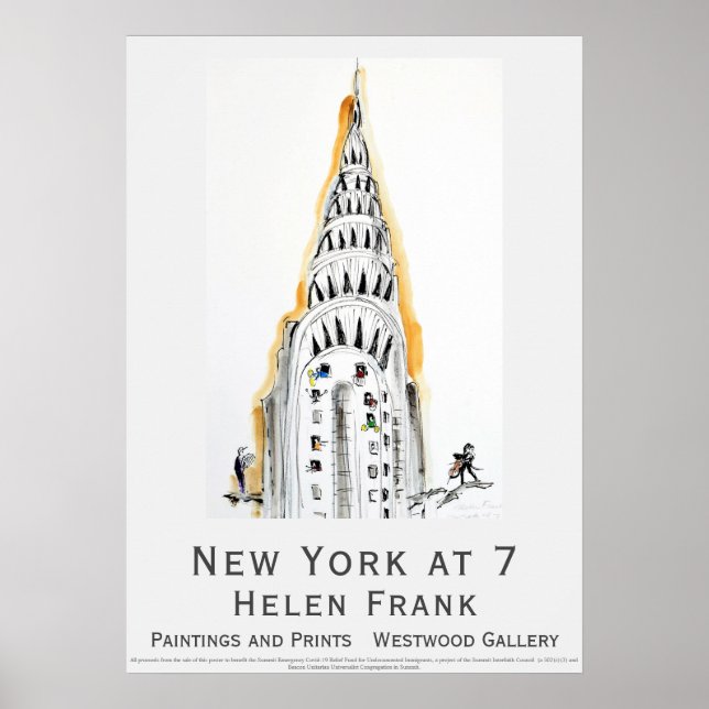 POSTER Helen Frank New York at 7 Chrysler Building (Vorne)