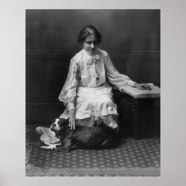 Poster Helen Keller Lecture Braille, 1904 (Devant)