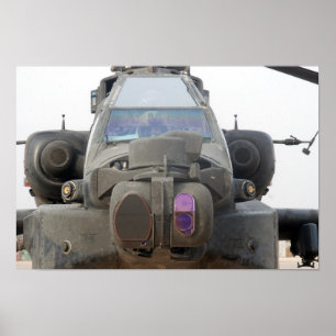 Poster Hélicoptère Apache AH-64
