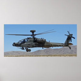 Poster Hélicoptère Apache AH-64