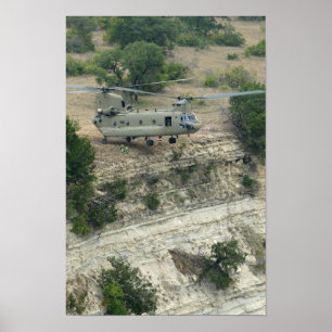 Poster Hélicoptère CH-47 Chinook