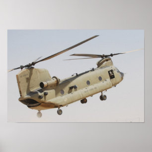 Poster Hélicoptère CH-47 Chinook