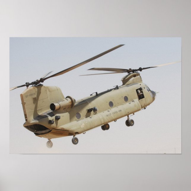 Poster Hélicoptère CH-47 Chinook (Devant)