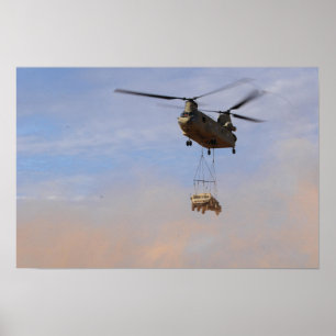 Poster Hélicoptère CH-47 Chinook