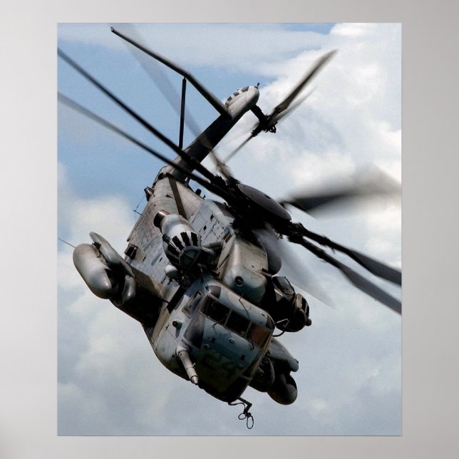 Poster Hélicoptère CH-53E Super Stallion (Devant)