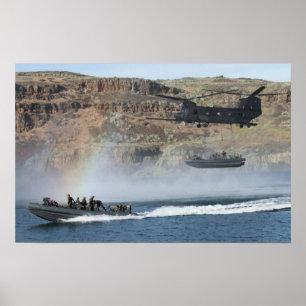 Poster Hélicoptère Chinook MH-47G