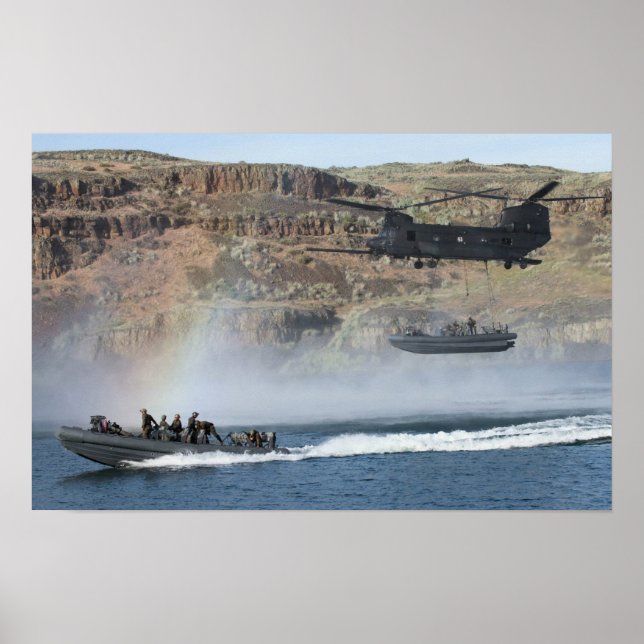 Poster Hélicoptère Chinook MH-47G (Devant)