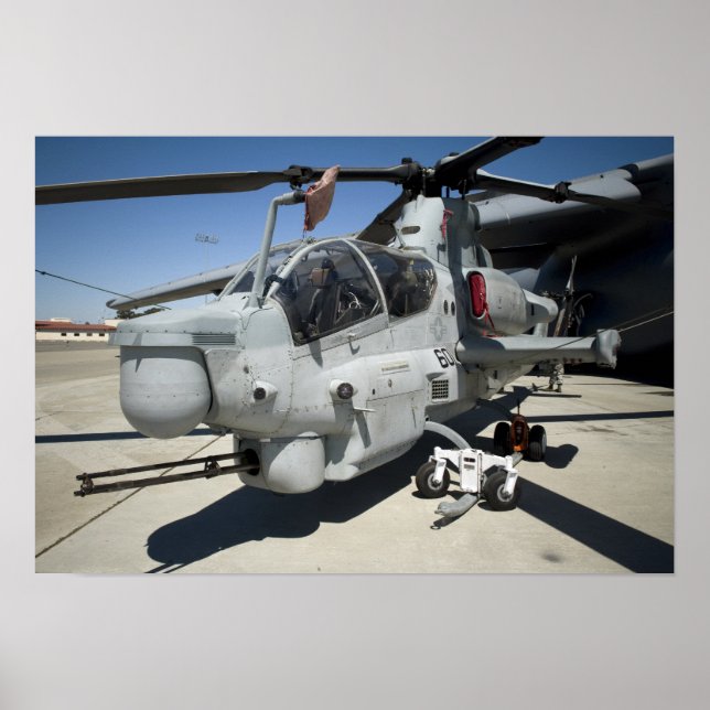 Poster Hélicoptère d'attaque AH-1Z Super Cobra (Devant)