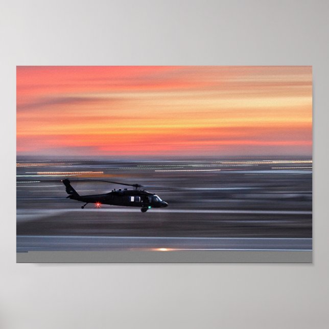 Poster Hélicoptère de Black Hawk UH-60 (Devant)