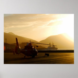 Poster Hélicoptère Dolphin HH-65C de la Garde côtière