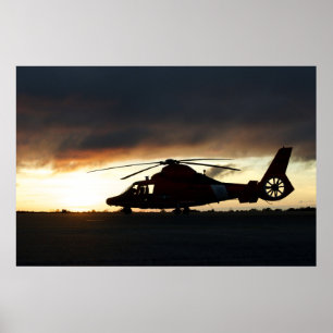 Poster Hélicoptère Dolphin MH-65 de la Garde côtière