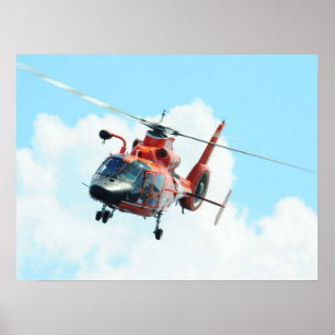 Poster Hélicoptère Dolphin MH-65C de la Garde côtière