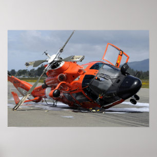 Poster Hélicoptère du dauphin MH-65 écrasé chez Arcat