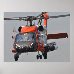 Poster Hélicoptère Jayhawk de la Garde côtière HH-60