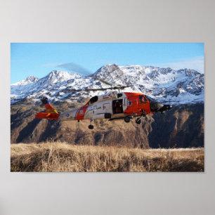 Poster Hélicoptère Jayhawk MH-60 de la Garde côtière