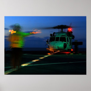 Poster Hélicoptère MH-60 en mer