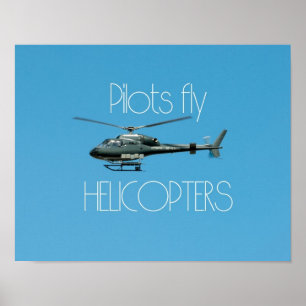 Poster Hélicoptères Pilot