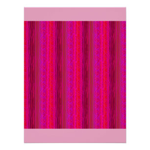 Poster „HELLE STREIFEN“ in heißem Pink