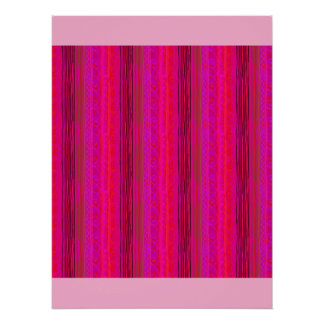 Poster „HELLE STREIFEN“ in heißem Pink