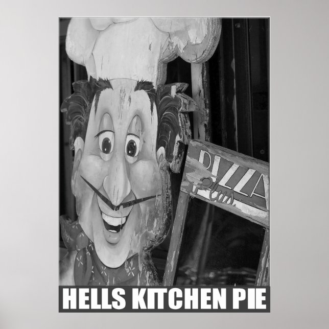 Poster "Hell's Kitchen Pie" par Urban59 Studio (Devant)