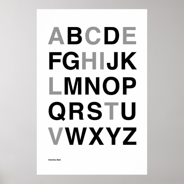 Poster Helvetica Bold (Devant)