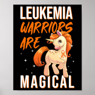 Poster Hématologue de la licorne magique de guerrier oran