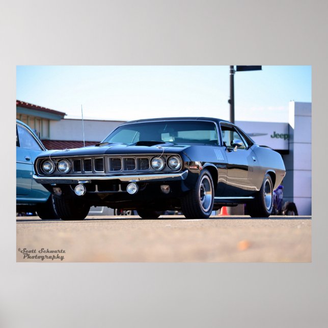 Poster Hemi Cuda Plymouth 1971 (Devant)