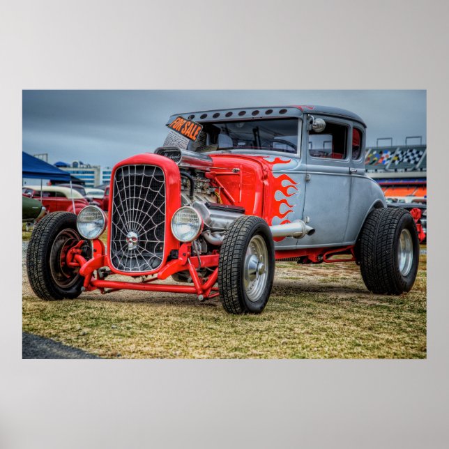 Poster Hemi Powered Hot Rod (Devant)
