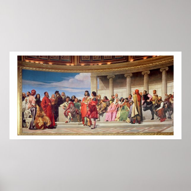 Poster Hémicycle : Artistes de tous âges, détail de gauch (Devant)