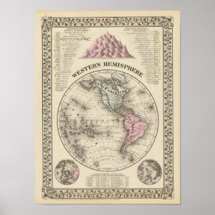 Poster Hémisphère de l'ouest 16