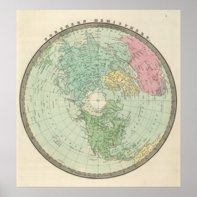 Poster Hémisphère nord 3 (Devant)