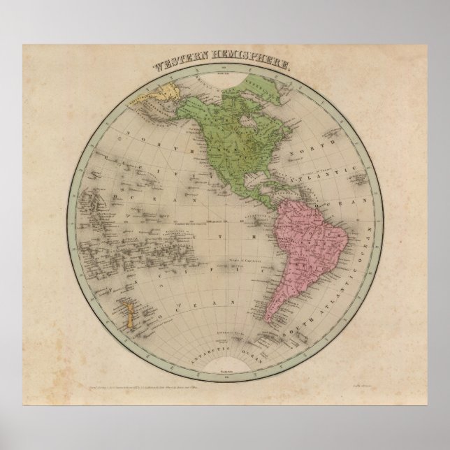 Poster Hémisphère occidental 9 (Devant)